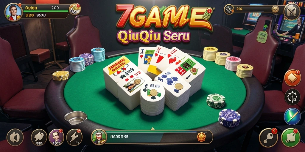 Screenshot gameplay QiuQiu di 7GAME yang seru.