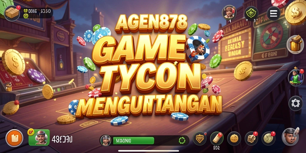 Tampilan gameplay AGEN878 dengan interaksi bisnis yang menarik.