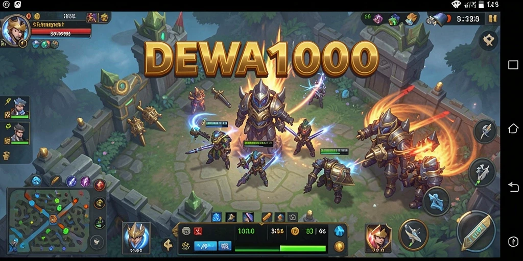 Tampilan gameplay seru dalam DEWA1000 dengan interaksi strategis.