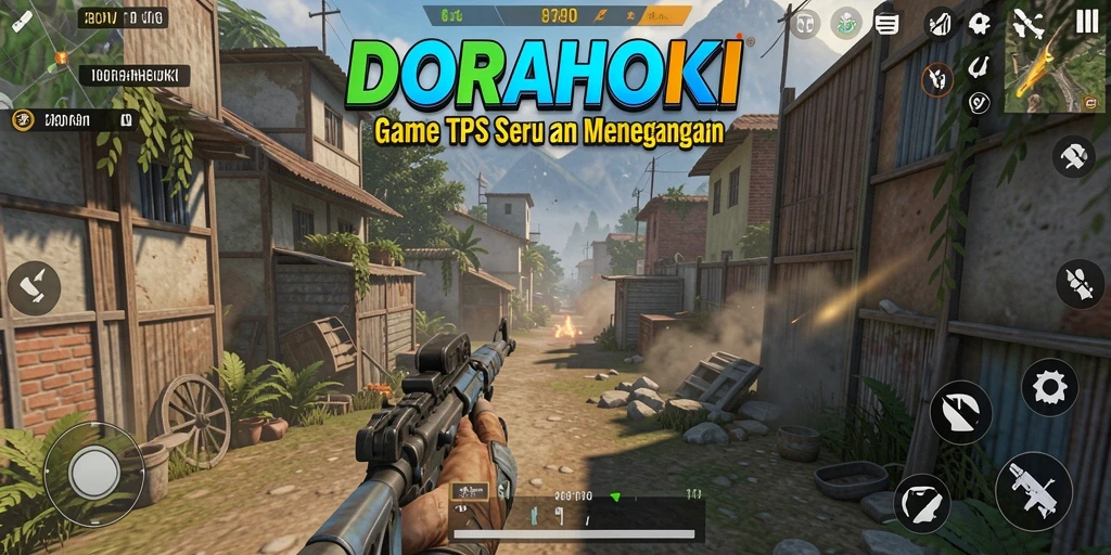 Tangkapan layar gameplay DORAHOKI yang mendebarkan dan penuh aksi.