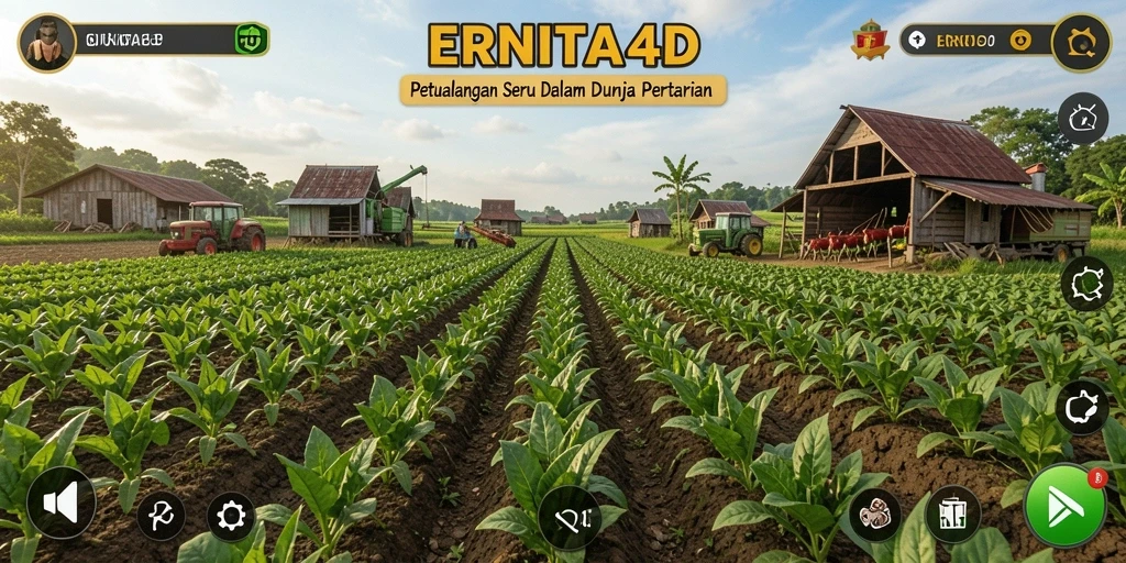 Gameplay seru dalam dunia pertanian yang interaktif.