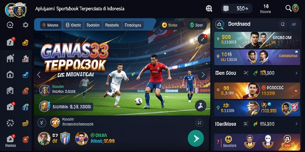 Tampilan gameplay seru dalam aplikasi Sportsbook GANAS33.