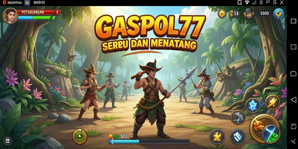 Tampilan gameplay seru di dunia petualangan GASPOL77.