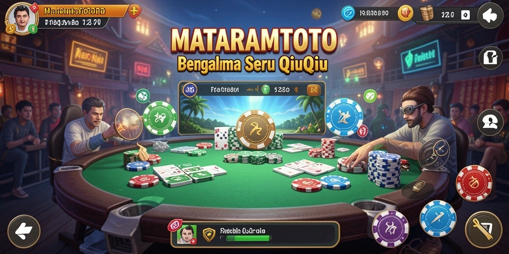 Tampilan seru gameplay QiuQiu di MATARAMTOTO.