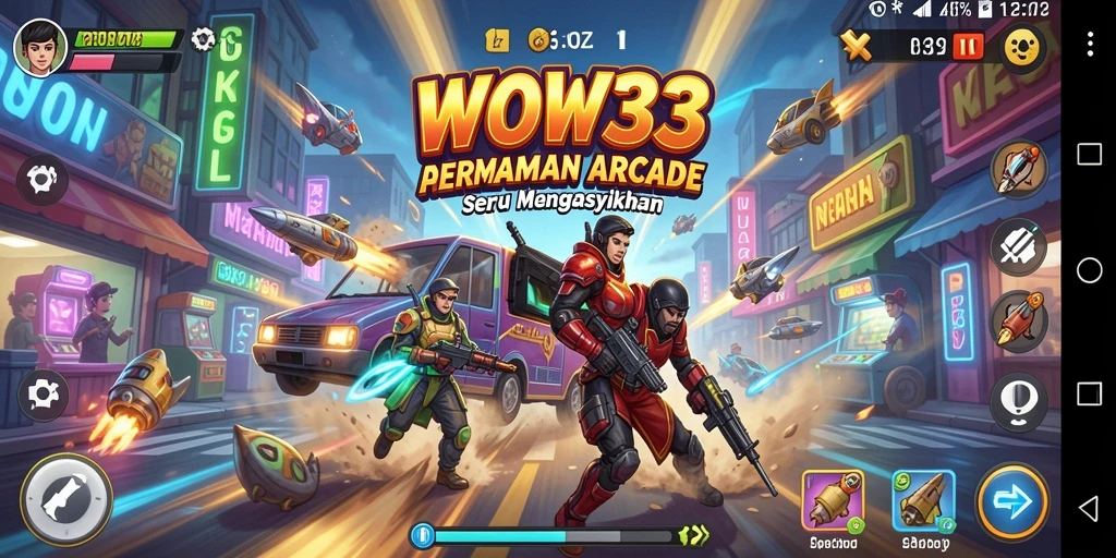 Screenshot gameplay WOW33 yang menunjukkan keseruan dan tantangan arcade.